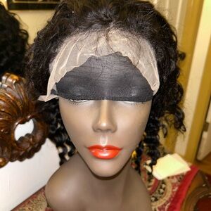 Curly Black Lace Front Wig